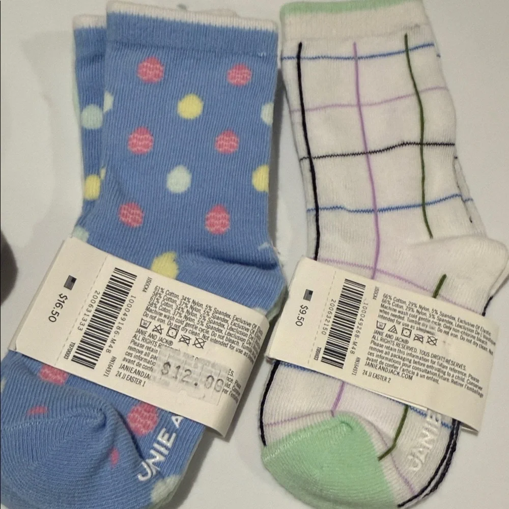 Janie & Jack Socks bundle size 12-24 months NWT